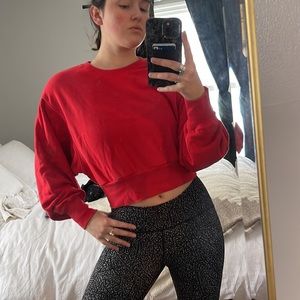 Cropped TNA aritzia sweatshirt.